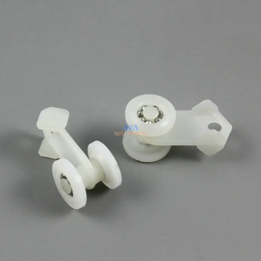 100 Pieces Curtain Track Roller Curtain Track Slide Gliders 15x32mm