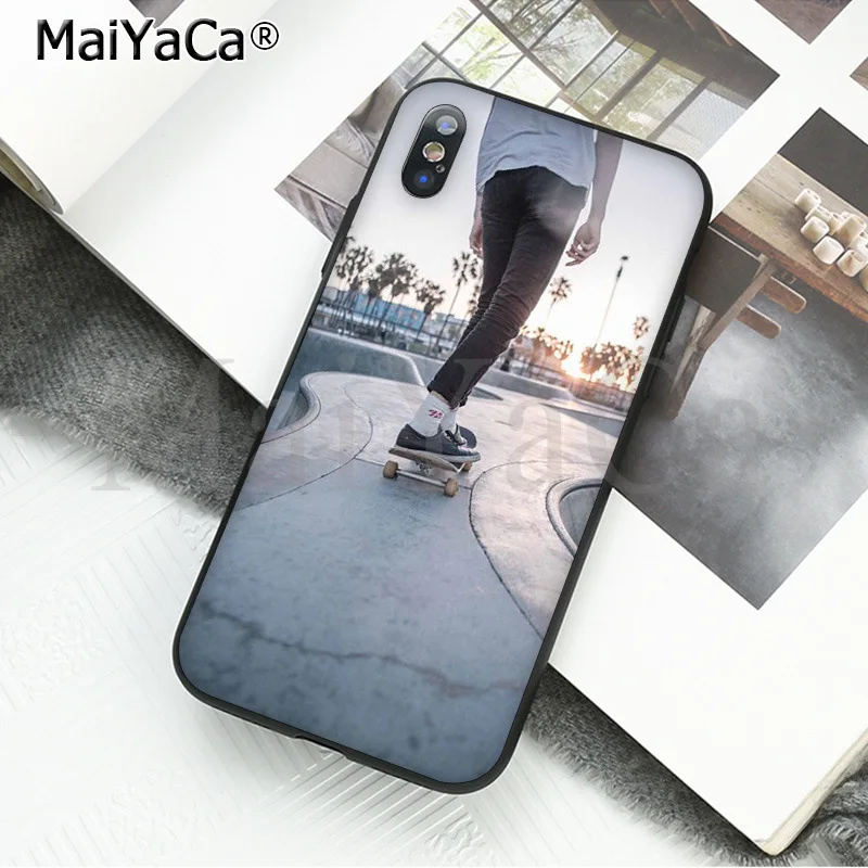 MaiYaCa لوح التزلج الأسود لينة قذيفة الهاتف غطاء ل فون X XS ماكس 6 6 S 7 7 زائد 8 8 زائد 5 5 S XR MaiYaCa لوح التزلج الأسود لينة قذيفة الهاتف غطاء ل فون X XS ماكس 6 6 S 7 7 زائد 8 8 زائد 5 5 S XR