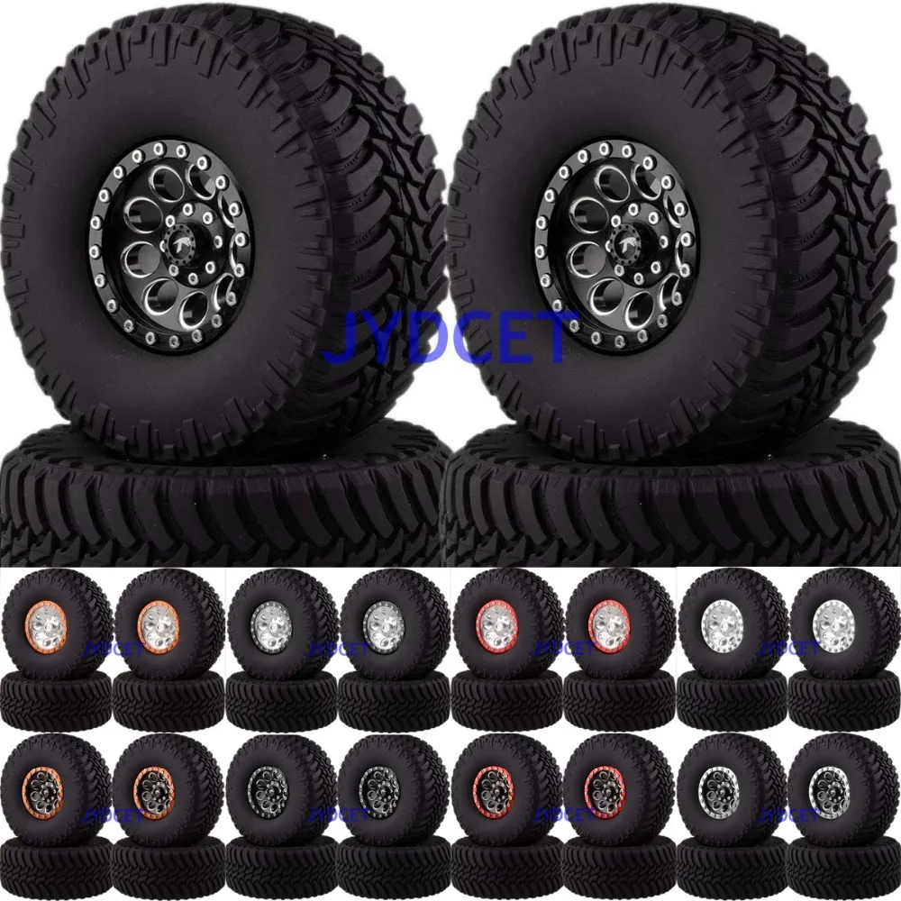 

2020-3033 Aluminum 2.2" Beadlock Wheel Rim & Super Swamper Rocks Tyre 4pcs For RC 1/10 Model Car Axial Traxxas HPI