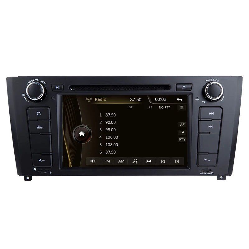 Discount 1din AutoRadio Car GPS Navigation DVD Headunit For BMW 1 Series E81 E82 E87 E88 116i 118i Car Stereo Unit auto multimedia Player 1