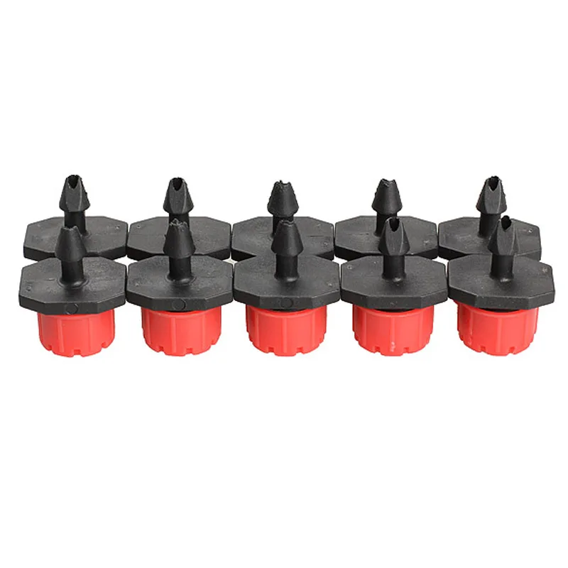 JX-LCLYL 50Pcs Garden Micro Flow Dripper Drip Head 1/4 Inch Hose Irrigation Misting 