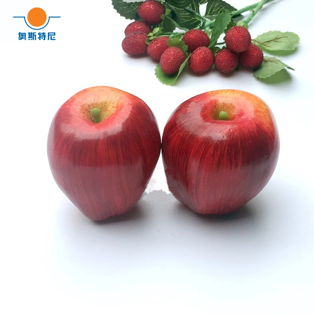 

10pcs 8cm size artificial simulated fruit artifical red delicious apple&artificial plastic fake simulated red delicious apple