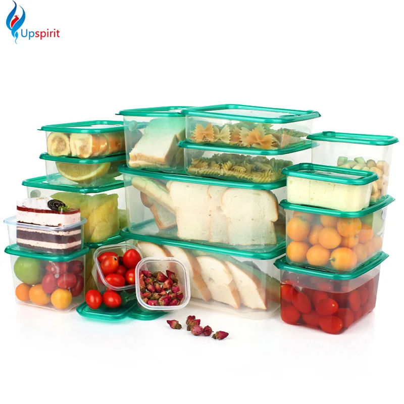 Buy 17Pcs/set Plastic Storage Box Plastic Food Container Microwavable Food