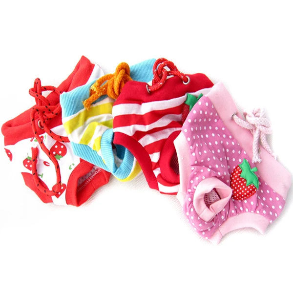 

2019 Hot Pet Dog Short Sanitary Diaper Striped Style Lovely Underwear Puppy Panty Dog Shorts Dog Clothes Dog Clothing