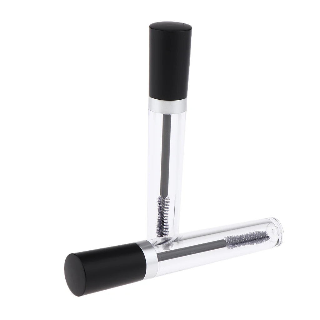 2x 8 mL Empty Mascara Tubes With Eyelash Wand, Rubber Inserts and Funnels for Castor Oil, Ideal Kit for DIY Cosmetics