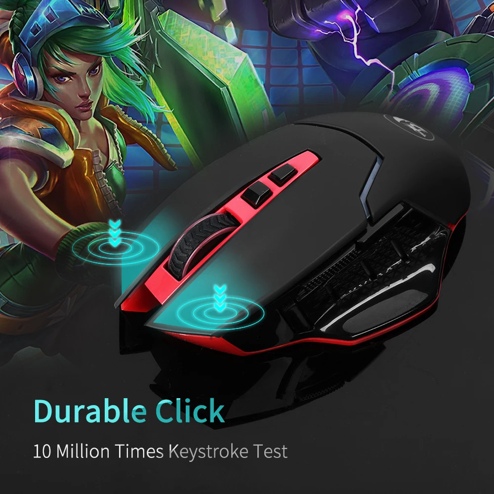 Redragon M690 1 2400 dpi Профессиональная Беспроводная игровая мышь 8 кнопок мыши для MMO Pro