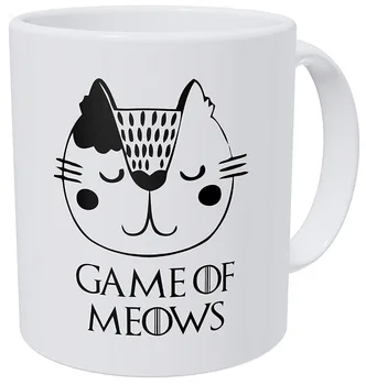 

A Mug To Keep Game Of Meows Cat Face 11 Ounces Gift Coffee Mug Funny Inspirational And Motivational