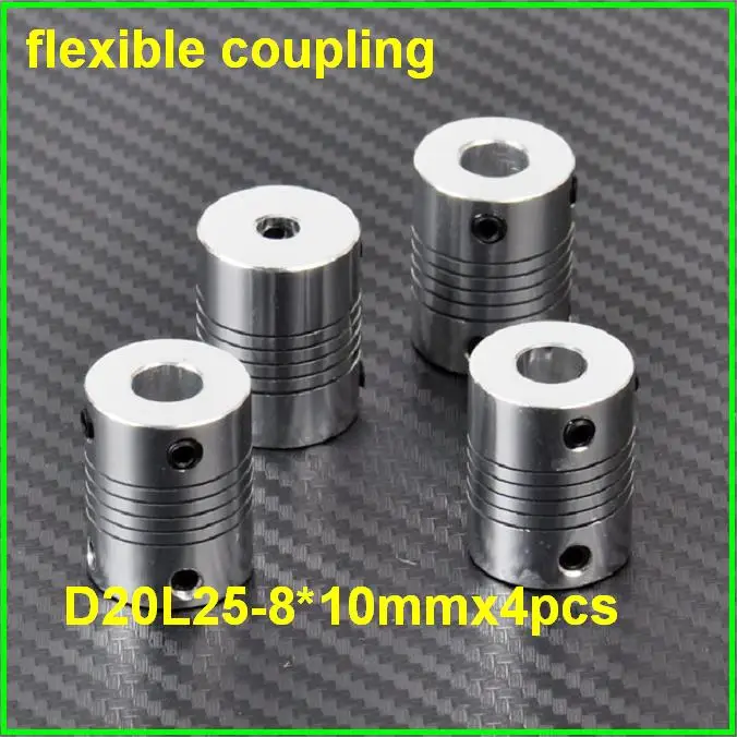 4pcs 8mm*10mm D20L25 shaft coupler flexible coupling stepper motor encode connector match use 8mm 10mm | Обустройство дома