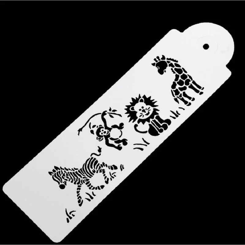

Zoo Scrapbook Stamp DIY Tools Photo Album Card Masking Spray Stencil For Walls Painting Embossing Paper Crafts