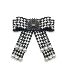 Новинка; женская модная клетчатая рубашка с жемчугом и стразами; парфюм на подвеске; галстук-бабочка; женский Профессиональный воротник; аксессуары для цветов