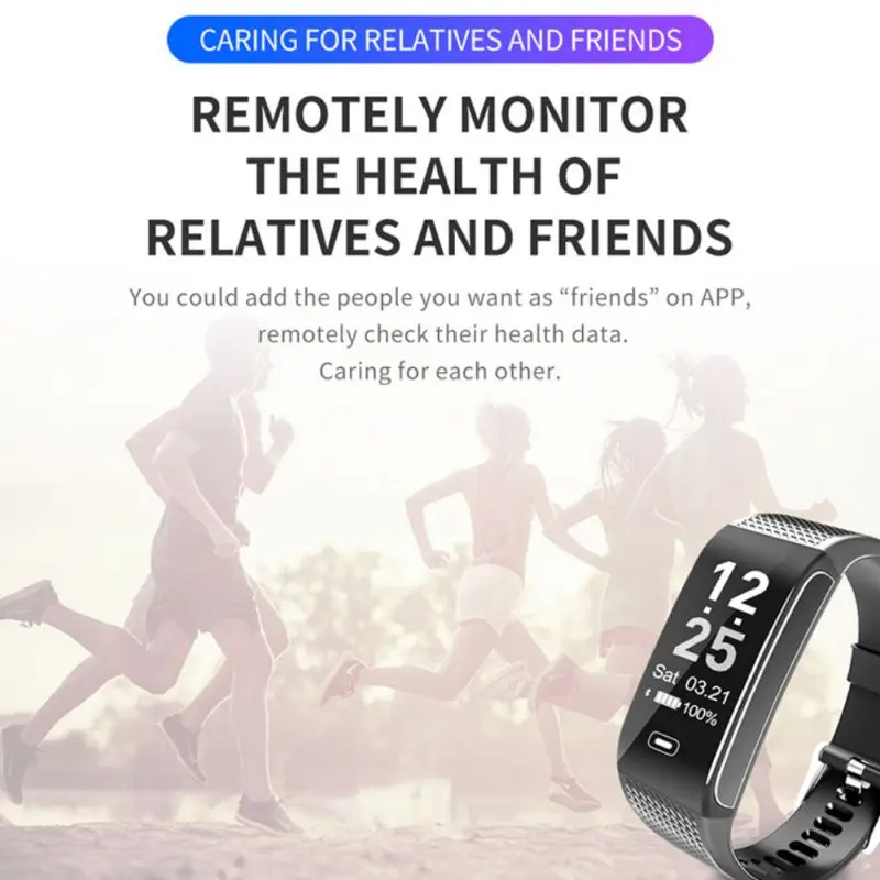 

New CK18 Smart Bracelet Multi-sports Mode Information Push IP67 Waterproof Smart Bracelet