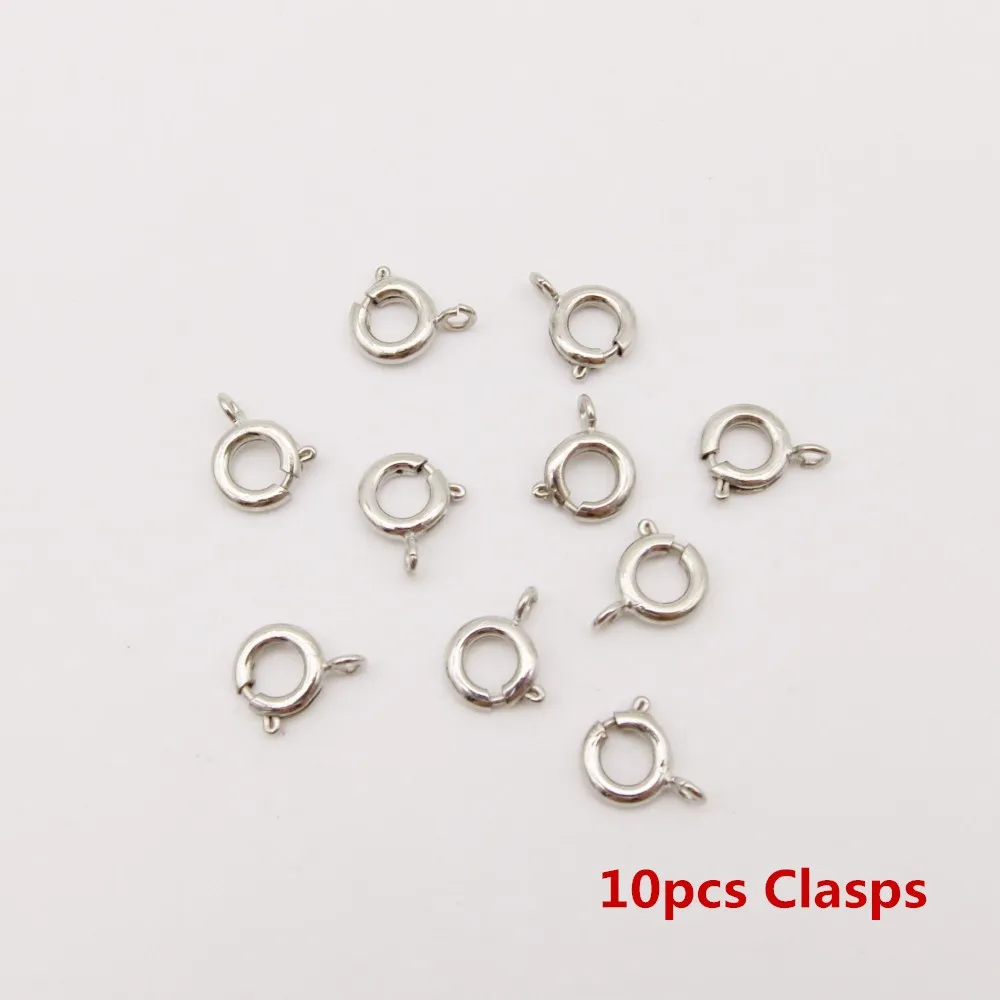 10pcs Clasps 5 шт./упак. разных 8 видов стилей подвески, подвязанные лентой, с объемной волной, дредлоки, для увеличения объема, бусины зажимы манжеты, ювелирные изделия, кольца, дредлоки, для увеличения объема, застежками аксессуары - Цвет: 10pcs Clasps