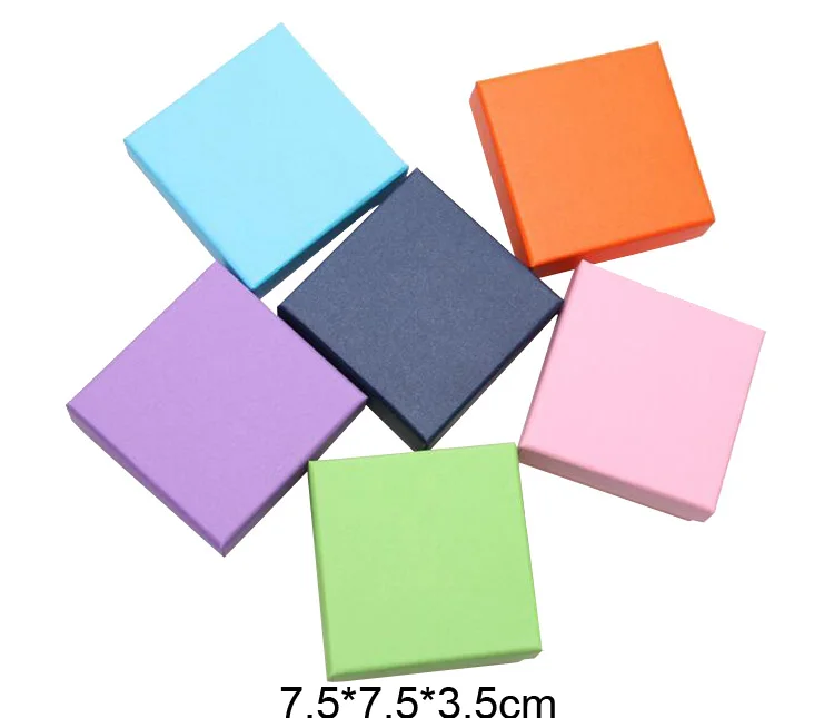  Hard  Paper  Stock  Ring Box Mutil color Jewelry Paper  Box 