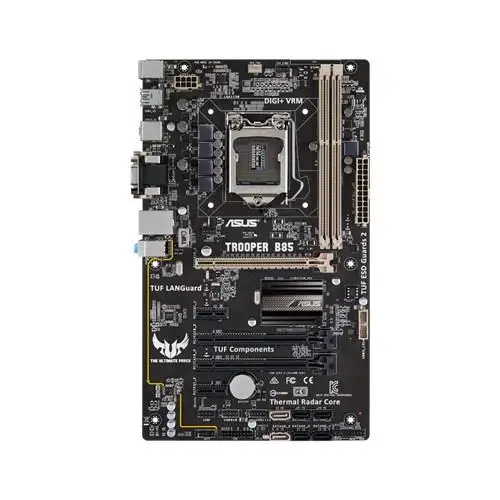 

ASUS TROOPER B85 DesktopMotherboard Intel B85 LGA1150 DDR3 USB3.0 SATA3 PCI-E3.0 ATXmotherboard used 90%new