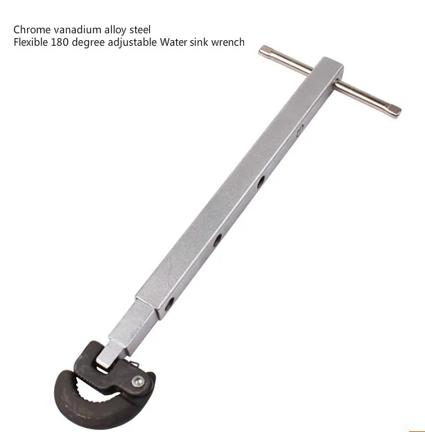 

11-18" Flexible 180 degree adjustable Water sink wrench spanner water tank wrench for water pipe repairing auto truck hand tool
