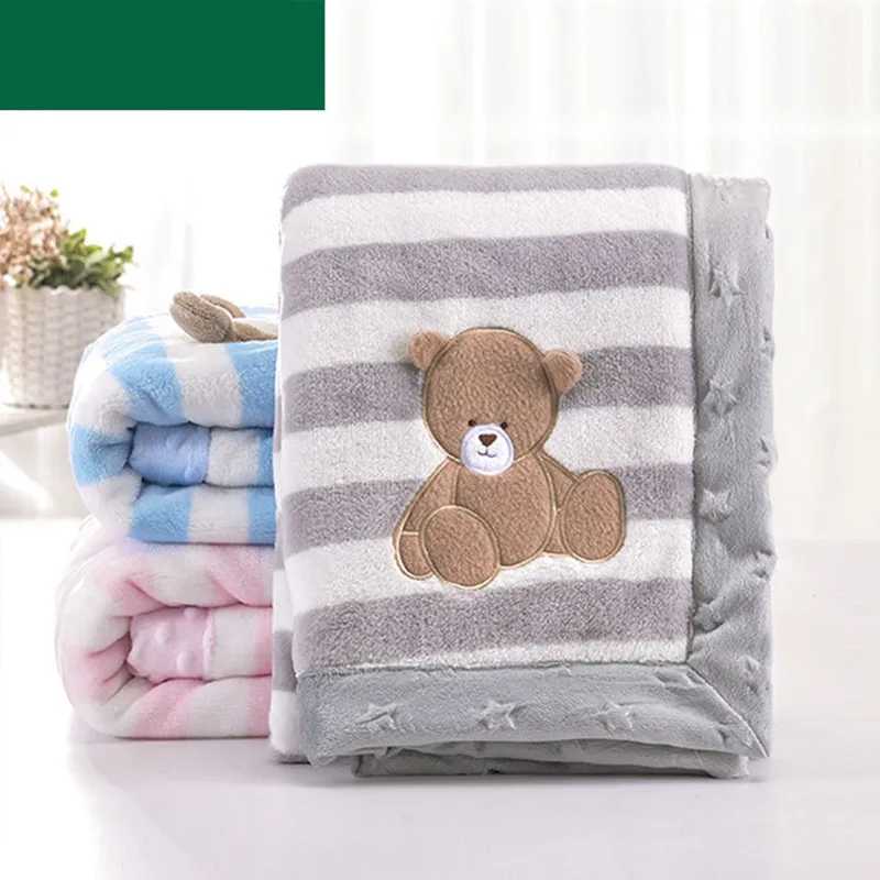 Baby Girl Blanket Newborn Swaddle Wrap Cute Cartoon Pattern Toddler