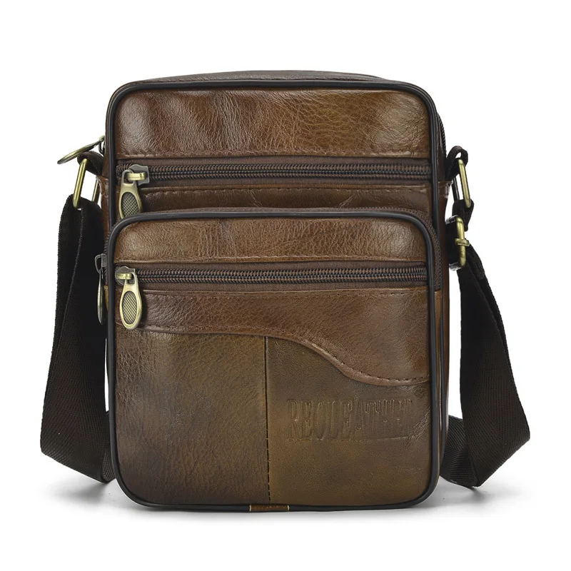 

Genuine Leather Men Shoulder Bags Designer Men Crossbody Bag Natural Cowhide Shoulder Bags For Man Sacoche Homme Bolsa Masculina