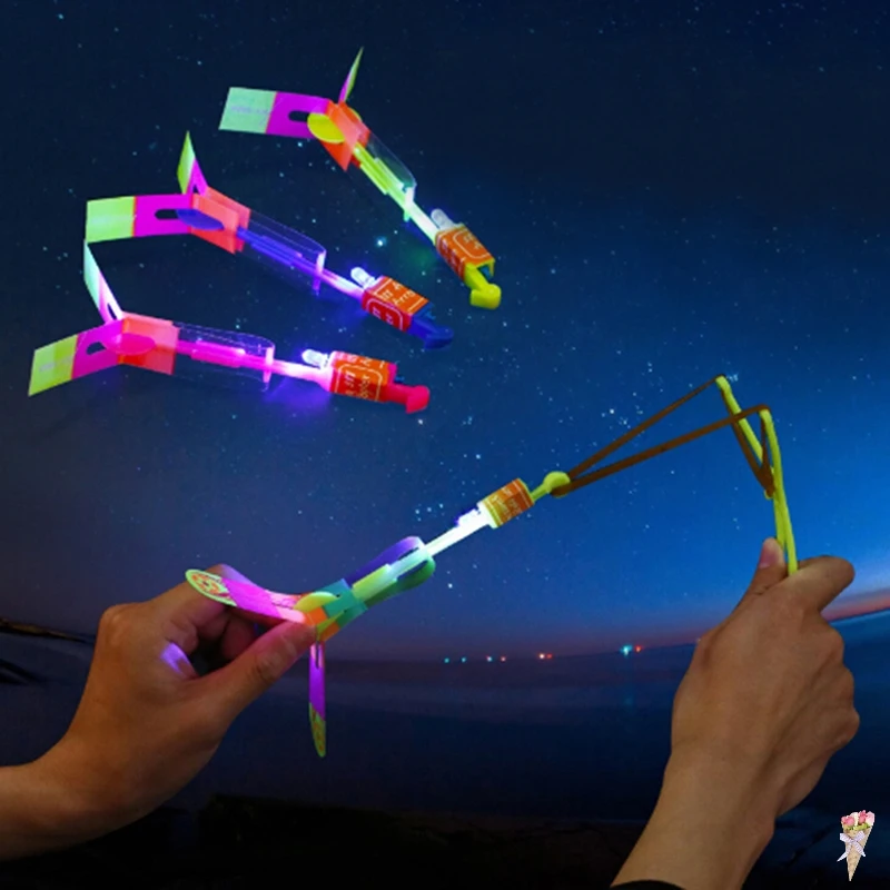 TOYZHIJIA 1Pc Flashing Sling shot Slingshot Children Toys LED Light