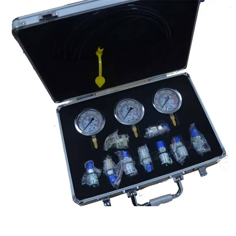 Hydraulic pressure guage Excavator Hydraulic Pressure Test  with Testing Hose Coupling and Gauge Tools factory selling