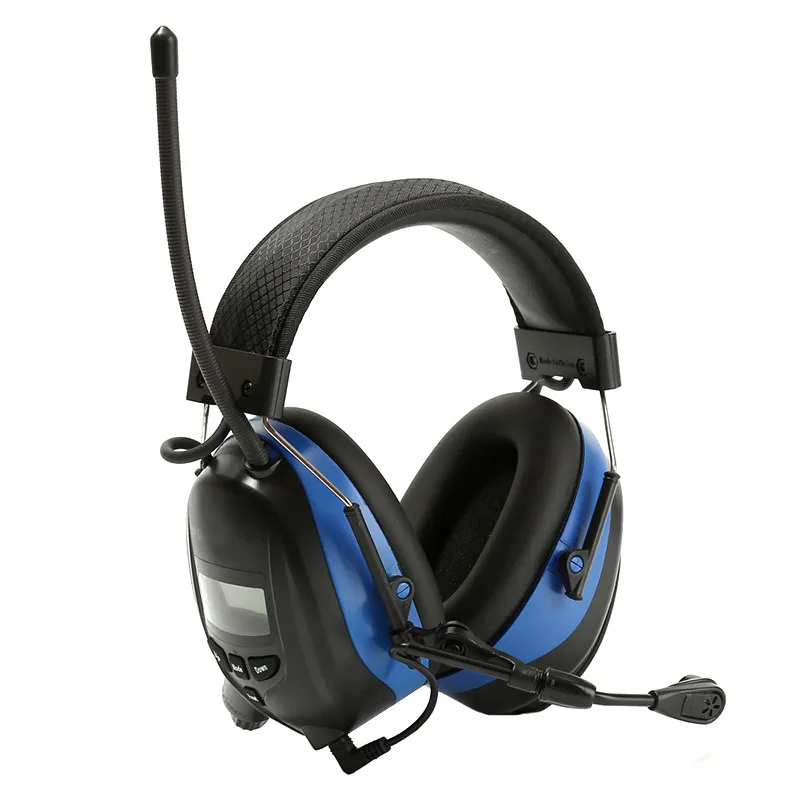 

Electronic Hearing Protector Bluetooth Earmuffs with Microphone Noise Reduction Tactical Ear Protection AM/FM Radio Ear Muffs