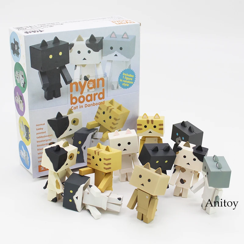 

Cute nyan board Cat in Danboard Mini PVC Action Figures Collectible Model Toys Gifts 10pcs/set 7cm