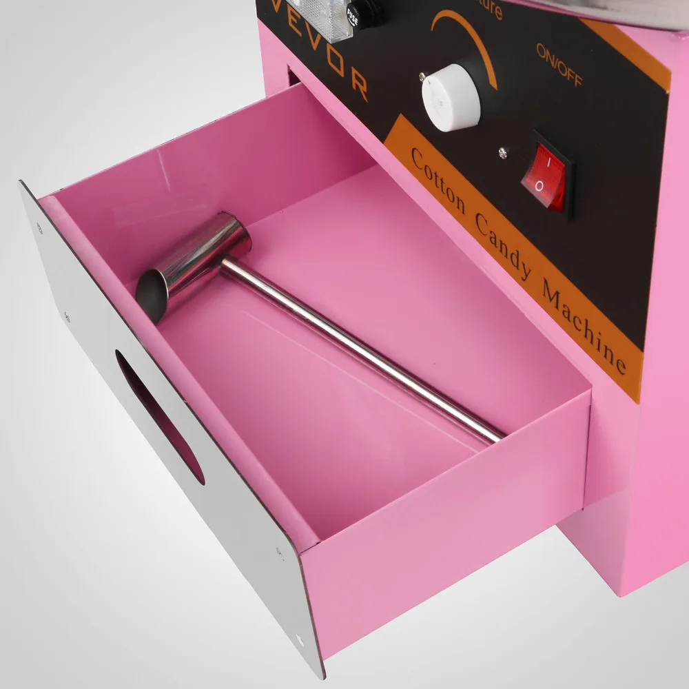 VEVOR Cotton Candy Machine Bare metal Cotton Candy Machines Stainless Steel body Quick cleaning Marshmallow Mass Production Hot