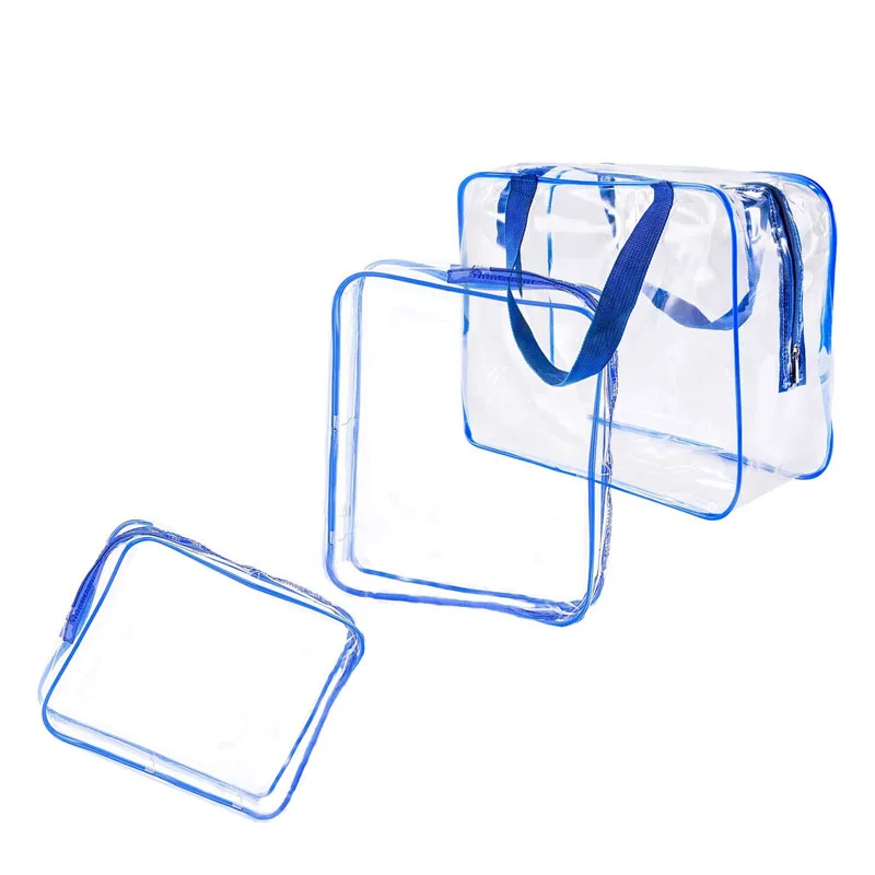

Cosmetic Bag Transparent PVC Waterproof Handbag Wash Bags Make Up Bag Beauty Supplies WML99