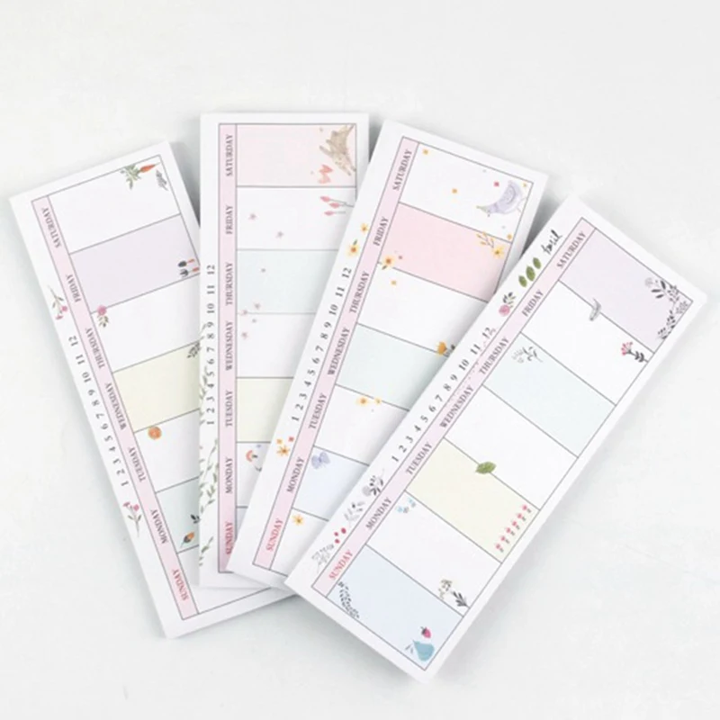 

Weekly Planner Agenda Material Escolar Caderno 2019 School Papeleria Stationery Cuadernos Mini Planificador Semanal