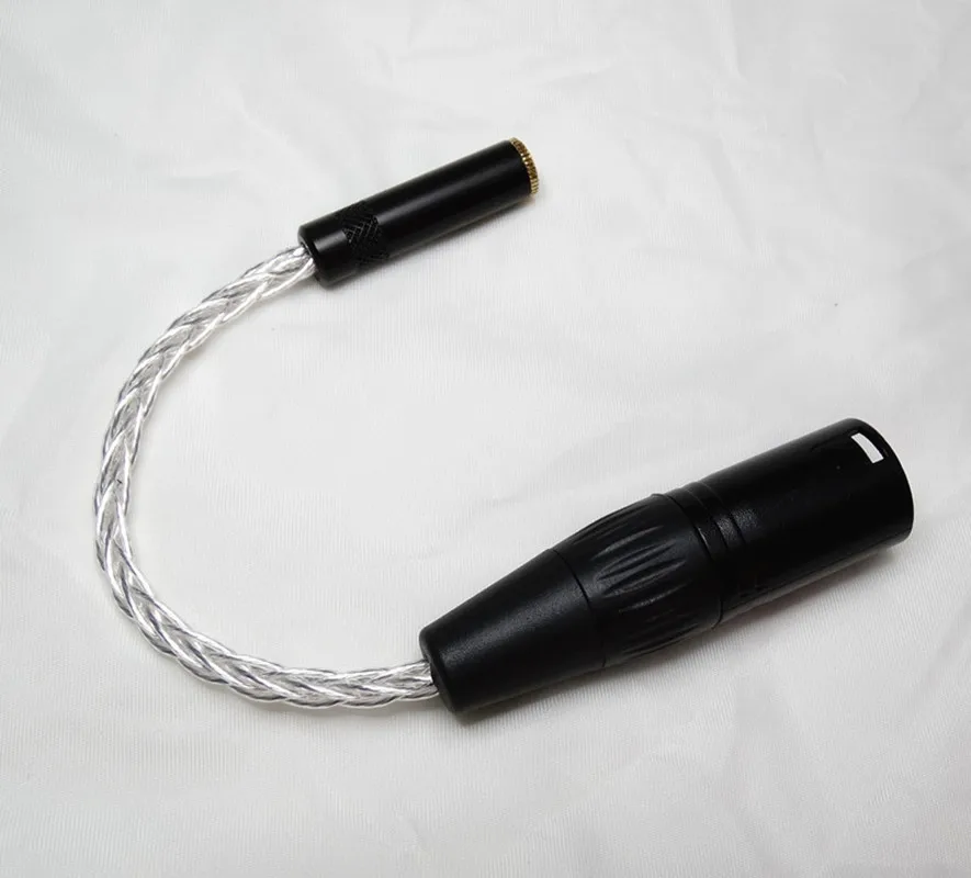 4 контактный XLR штекер 10 см сбалансированный до 1/8 3 5 мм Женский кабель для