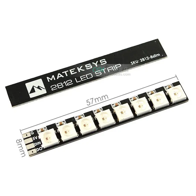 Фонарь светодиодный MATEKSYS Matek ARM 2812 тонкий фонарь MATEK светильник 57*8 мм для FPV|Детали