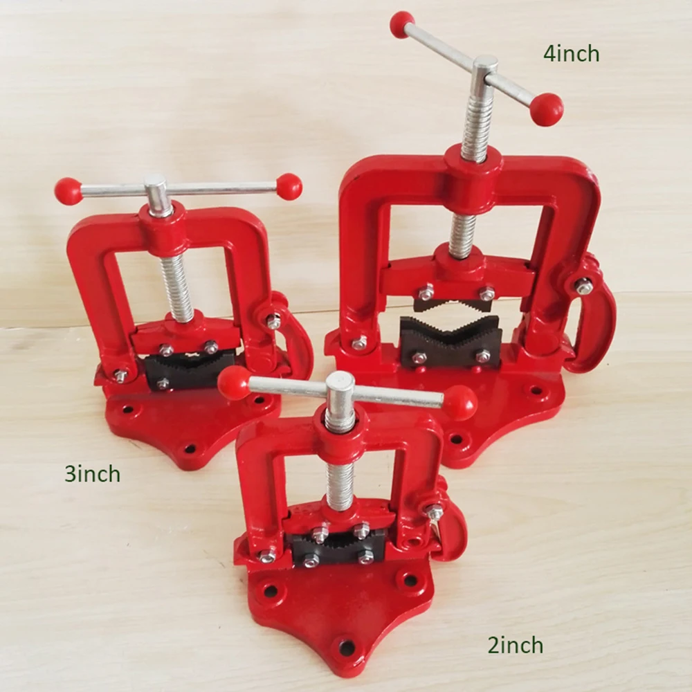 2/3/4 дюйма тиски, стол вице-верстак вращающийся зажим трубы тиски для труб навесной зажим-на чугунной трубы с тиски для деревообработки