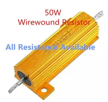 

New 50W 1.4R 250R 270R 330R 470R 750R Aluminum Power Metal Shell Case Wirewound Resistor 9 120 250 270 330 470 1.4 ohm 50W 5%