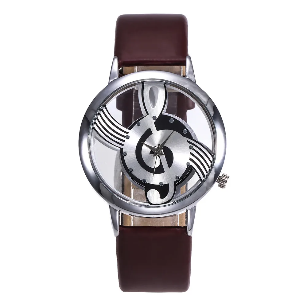 

women watches top brand luxury music Note style PU leather watch women dropshipping geneva watch women zegarki damskie2019