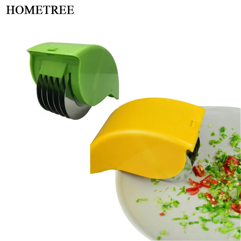 HOMETREE متعددة الوظائف البصل القواطع عجلة الخضار تقطيع المروحية تمزيق القطاعة الأسطوانة الفاكهة سكاكين المطبخ أدوات H200