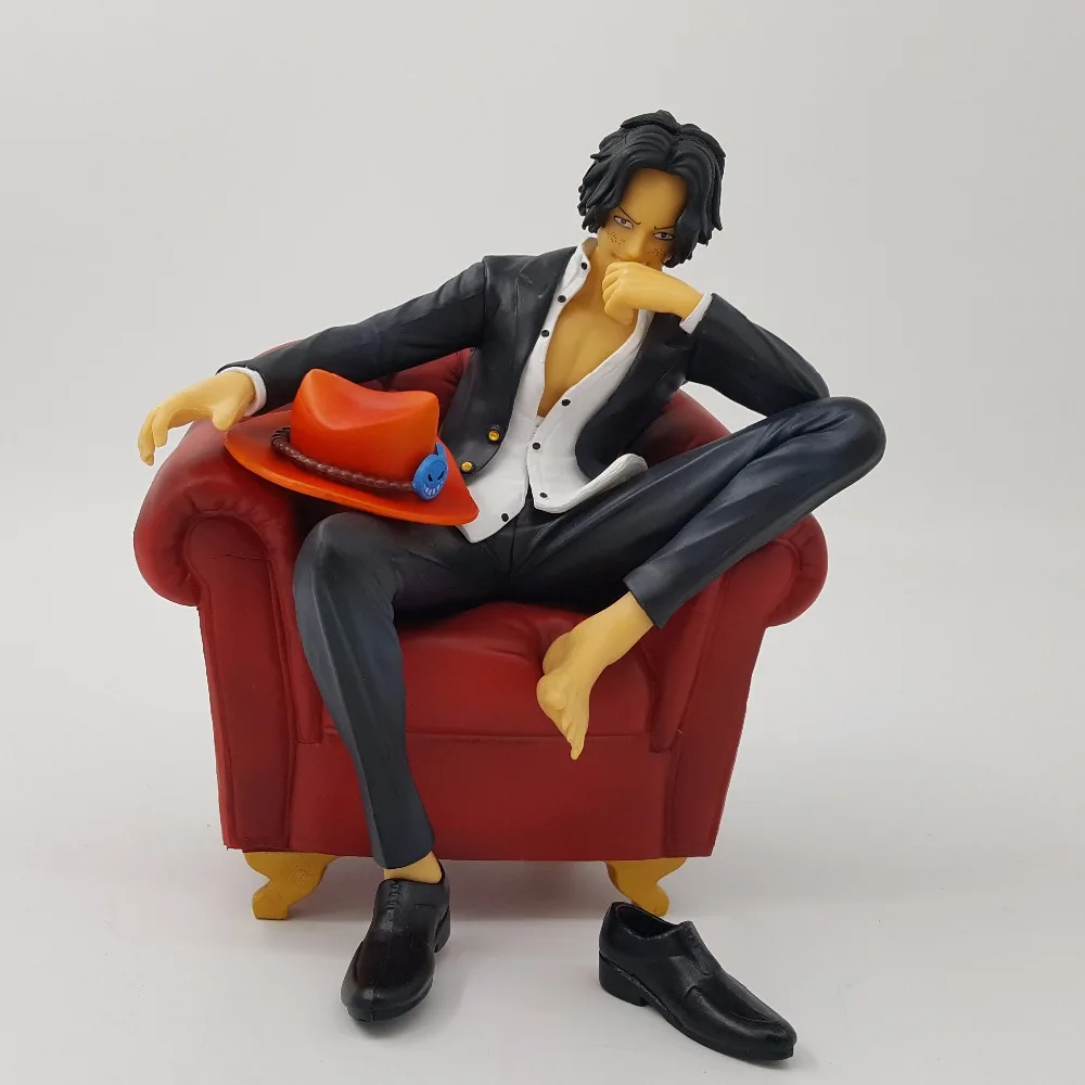 One Piece Action Figure Portgas D Ace Sitting 160mm One Piece Anime