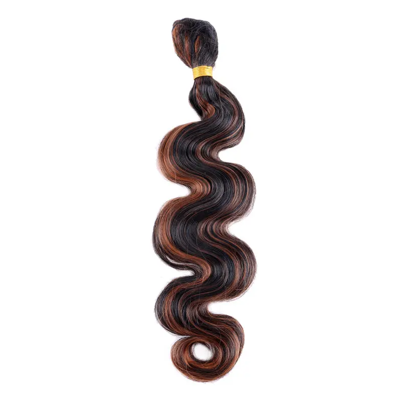 Anige Ombre объемная волна пучки волос 14-20 дюймов цельнокроеное платье химическое Инструменты для завивки волос Tissage волокна расширения - Цвет: P1B/30