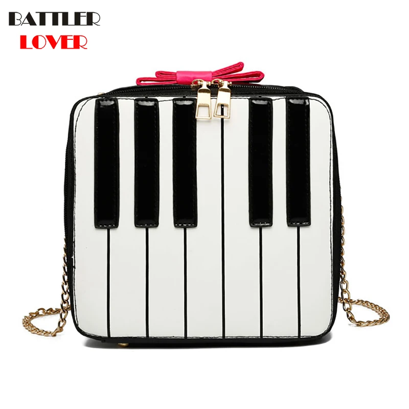 Piano Keyboard Design Womens Handbags Crossbody Bags Girls Shoulder Messenger Bag Mujer Handbag for