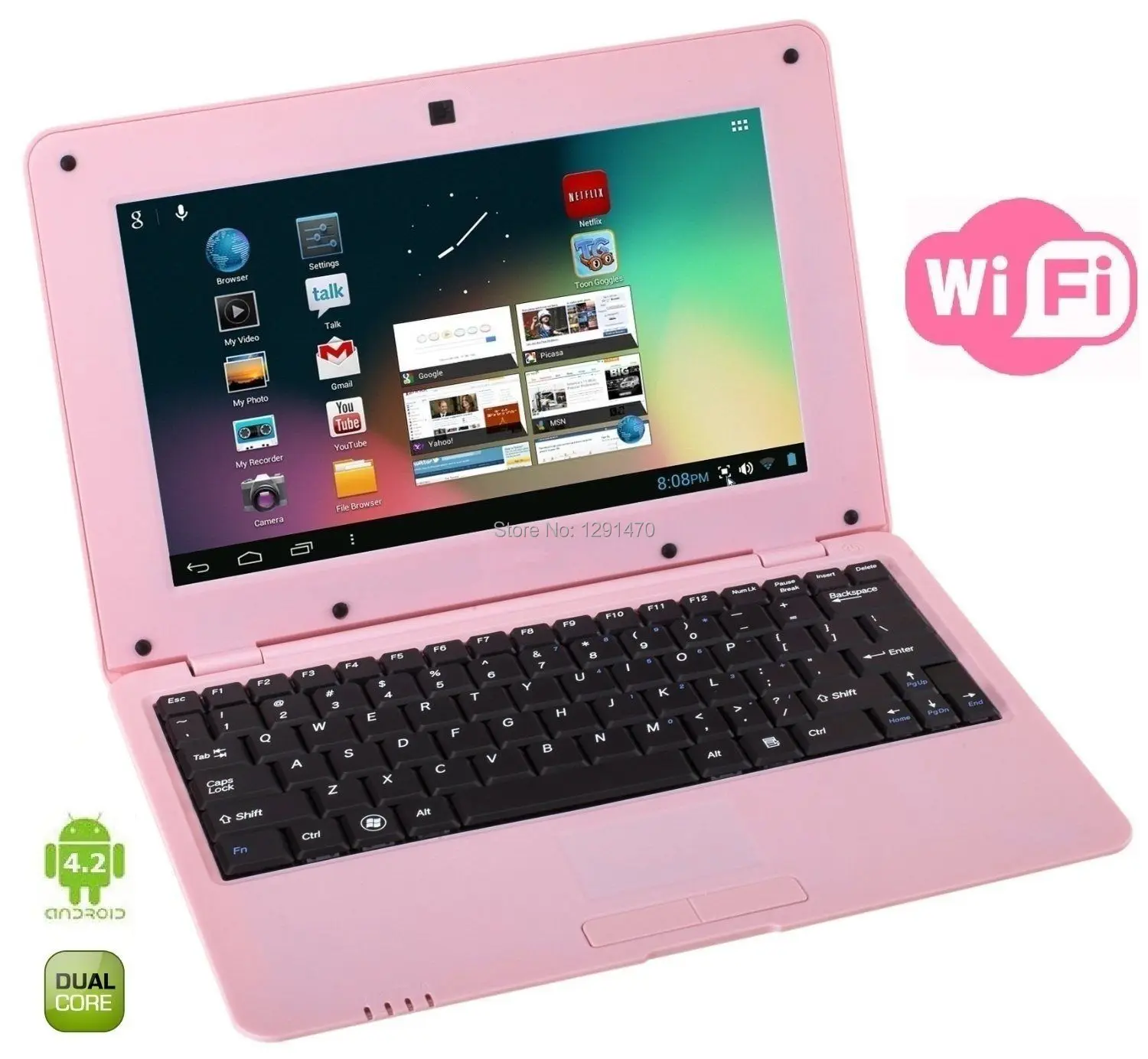 10 inch laptop computer pc android netbook dual core HDMI USB port
