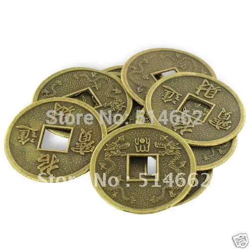 

20PCS Feng Shui FORTUNE DIA:3.2CM COINS I Ching Chinese