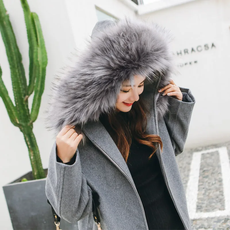 2017 winter new arrival thicken zipper closed cloak type solid color long coat women with fur hooded manteau femme hiver NDY5 2017 winter new arrival thicken zipper closed cloak type solid color long coat women with fur hooded manteau femme hiver NDY5