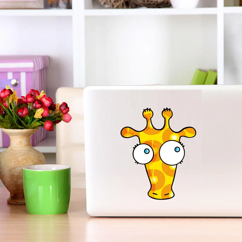 Buy Cute Giraffe Head Vinyl Wall Sticker Colorful