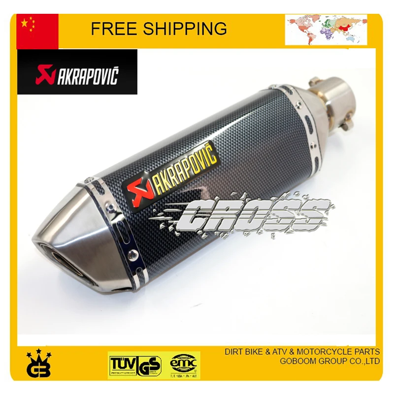 Modifiedl akrapovic exhaust font b motorcycle b font exhaust pipe motorbike muffler tubo escape moto CBR