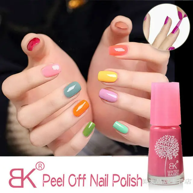 1pc Freeshipping Bk Nail Polish Water Based Peel Off Nail Polish
