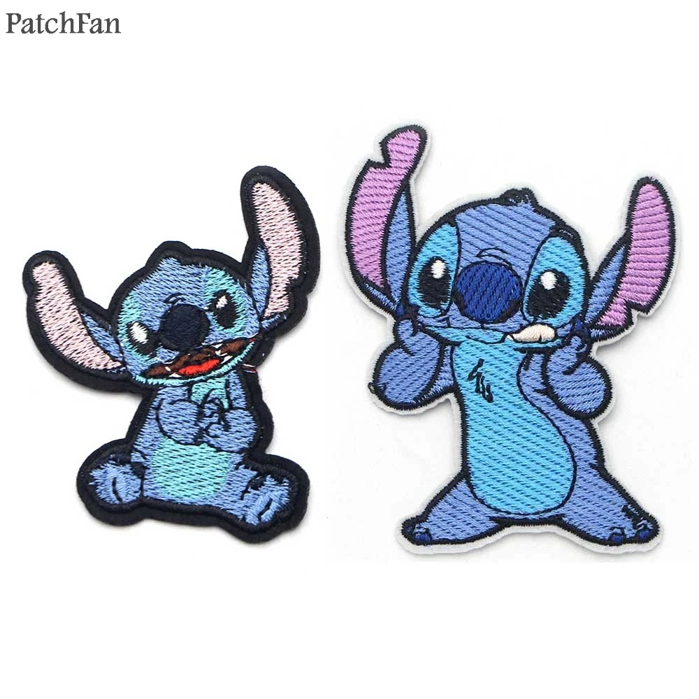

A0388 Patchfan Stitch cartoon Embroidered Iron On Patches Fabric Apparel Patchwork Sewing Applique for Jacket Jeans Shoes Badges