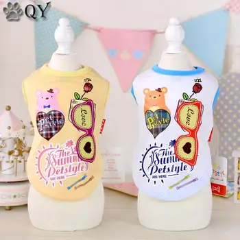 

Pet Shop Adventure Glasses Vest Pet Clothes Maltese Chihuahua Yorkshire Dog Clothes Spring Clothes for Dog