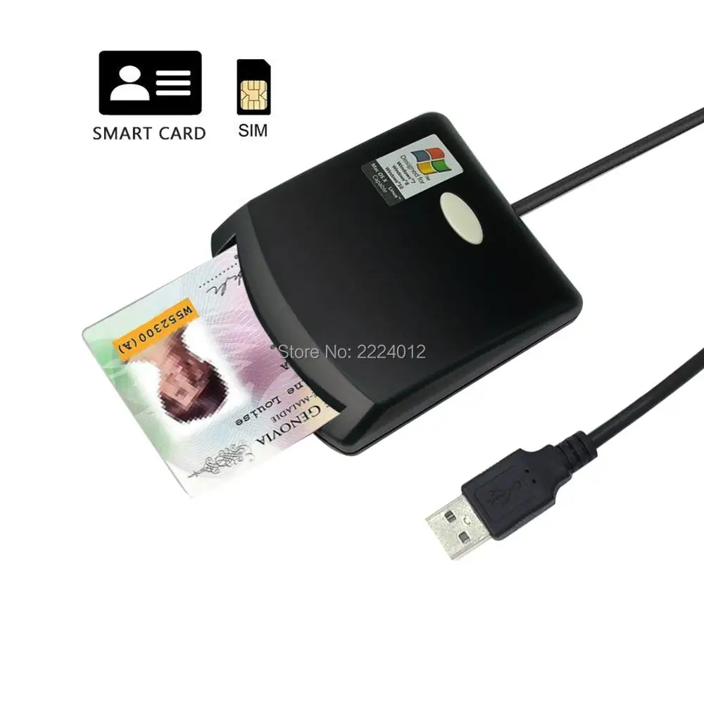 inteligente escritor programador + cd driver 2 pces sle4442 chip cartões