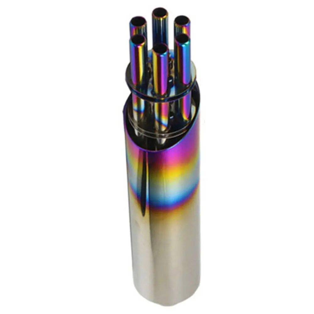 

Vehemo Stainless Exhaust Pipe Motorcycle Gatling Rotating Scooter Refit Db Killer Car Accessories