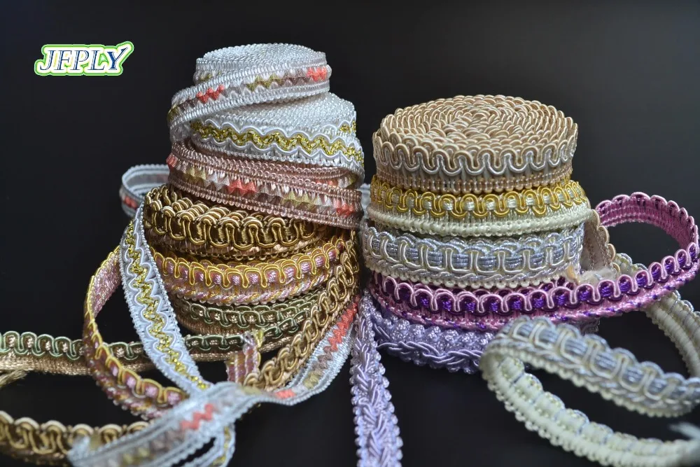 

5yards/lot (1yard/pc) 11-13mm Width Fringes Ribbon Decorative Lace Trim Fabric Material DIY Handmade Christmas Wedding Crafts