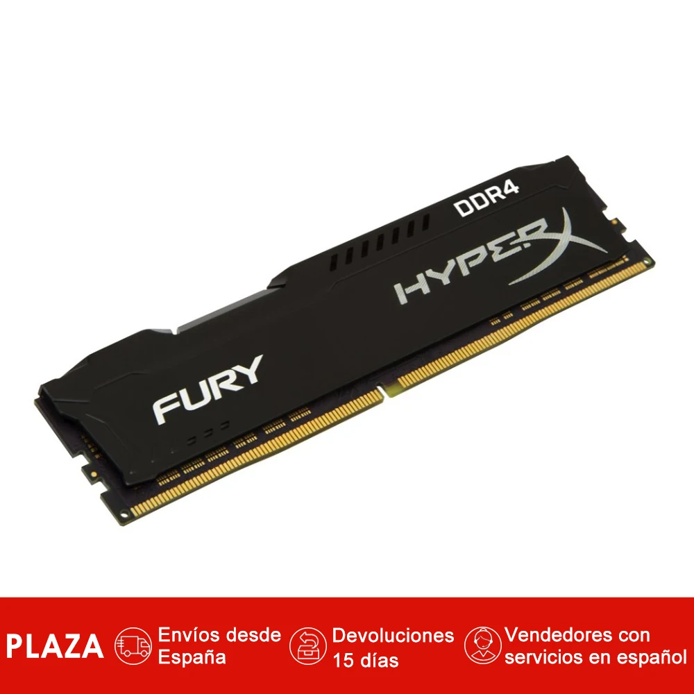 

HyperX FURY Black 4GB DDR4 2666MHz, 1 x 4 GB, 288-pin DIMM, Negro