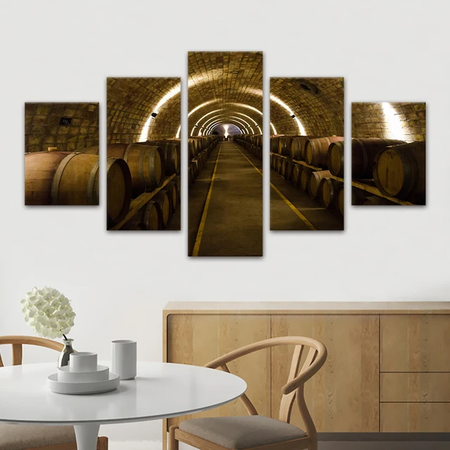 Cuadros decorativos 5 Panel Wall Art lienzo impreso gran bodega ... Cuadros decorativos 5 Panel Wall Art lienzo impreso gran bodega ...
